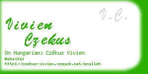 vivien czekus business card