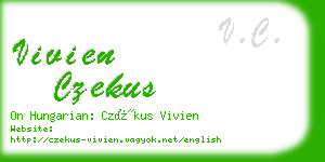 vivien czekus business card